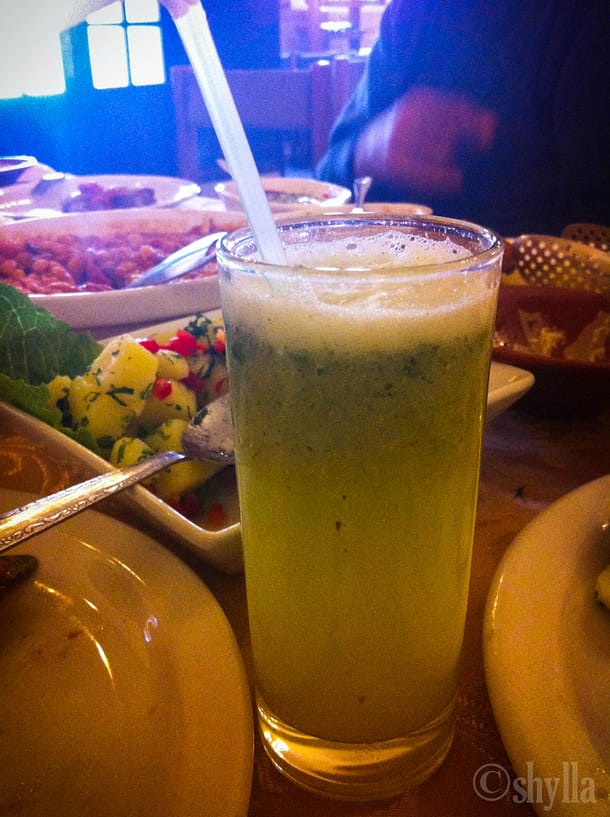 Very refreshing Mint Lemonade at Dana Restaurant. Jordan is known with good Mint Lemonades!