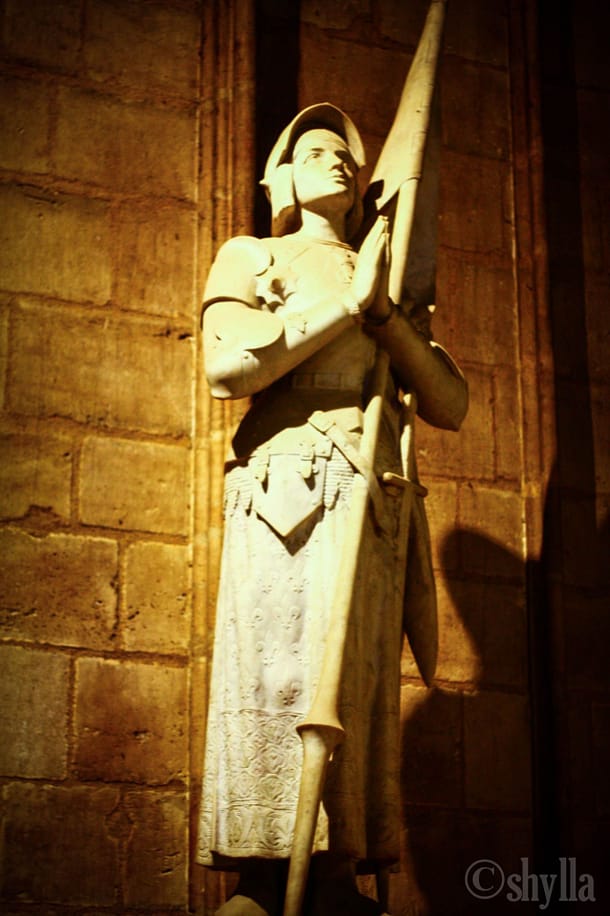Joan of Arc inside Notre Dame
